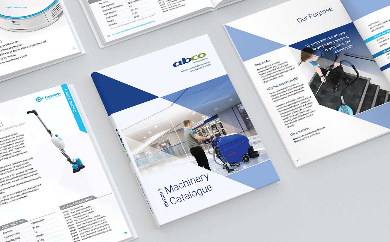 Abco machinery catalogue - front cover and other pages